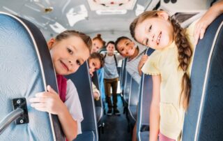 School Bus Field Trip Kids on Bus